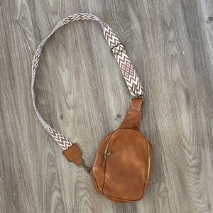 Brown Leather Crossbody Bag